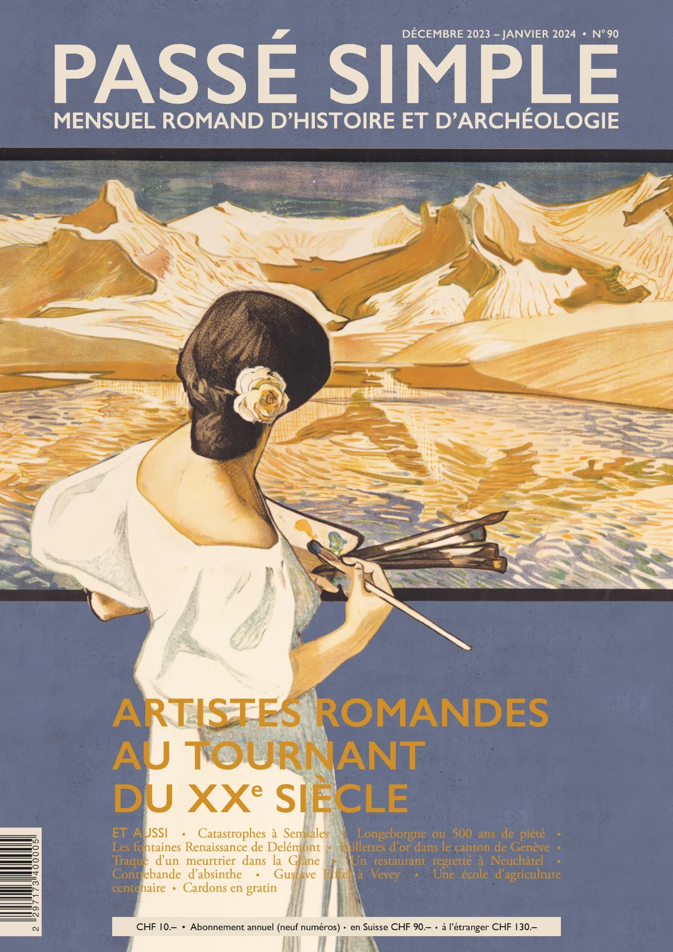 Couverture de Passé Simple n°90 — Artistes romandes au tournant du XXe siècle
